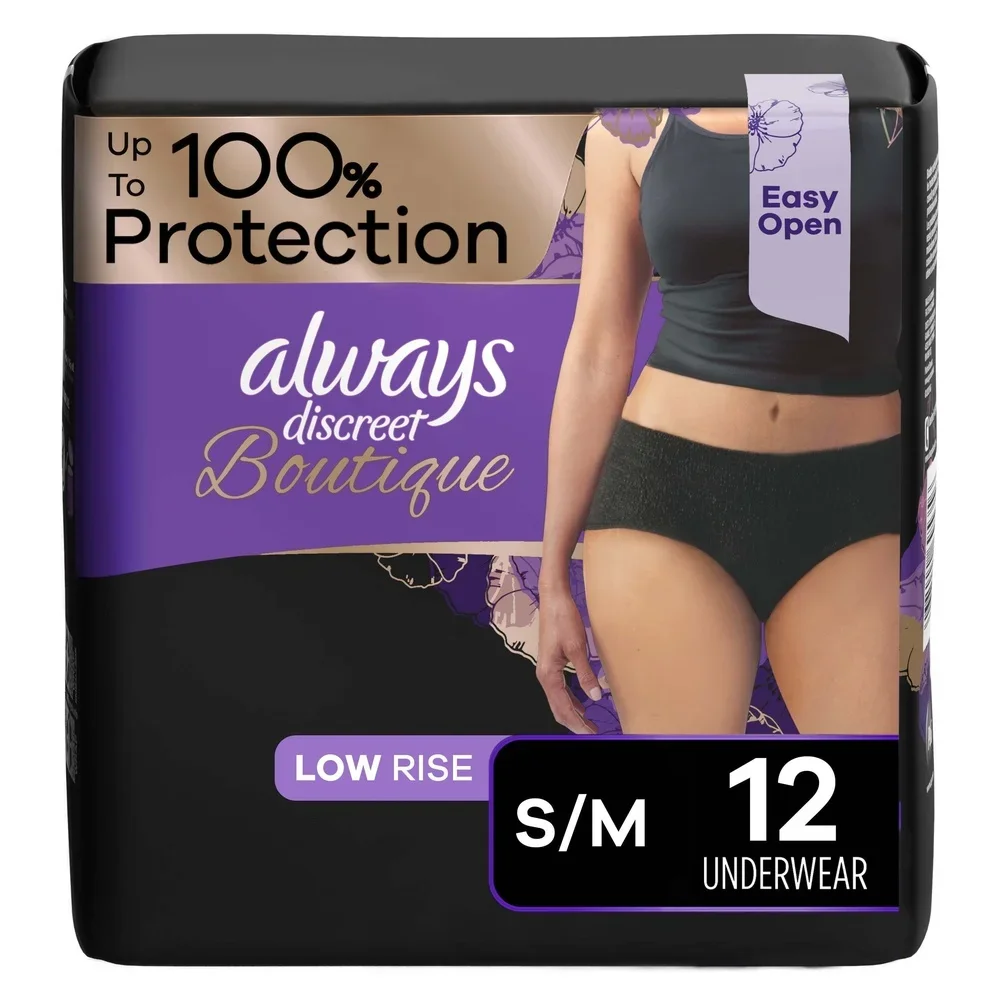Ropa interior desechable para incontinencia para mujer, protección máxima, Material suave similar a la seda, protector de fugas, cuidado posparto, 12 unidades