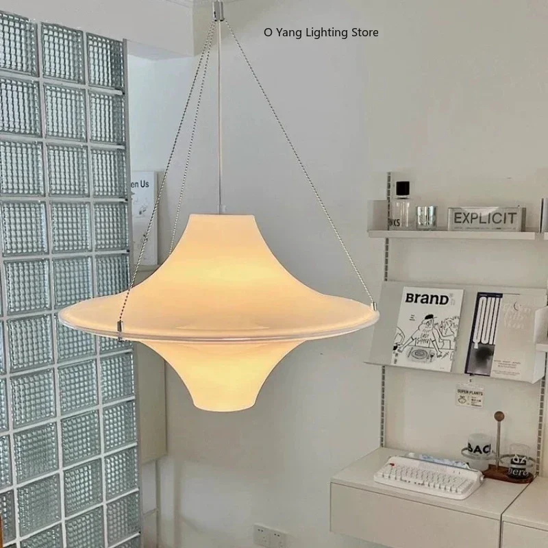 Pendant Lamp Led Milky White Lamp Dining Table Lamp Medieval Study Room Hanging Light Including Light Source