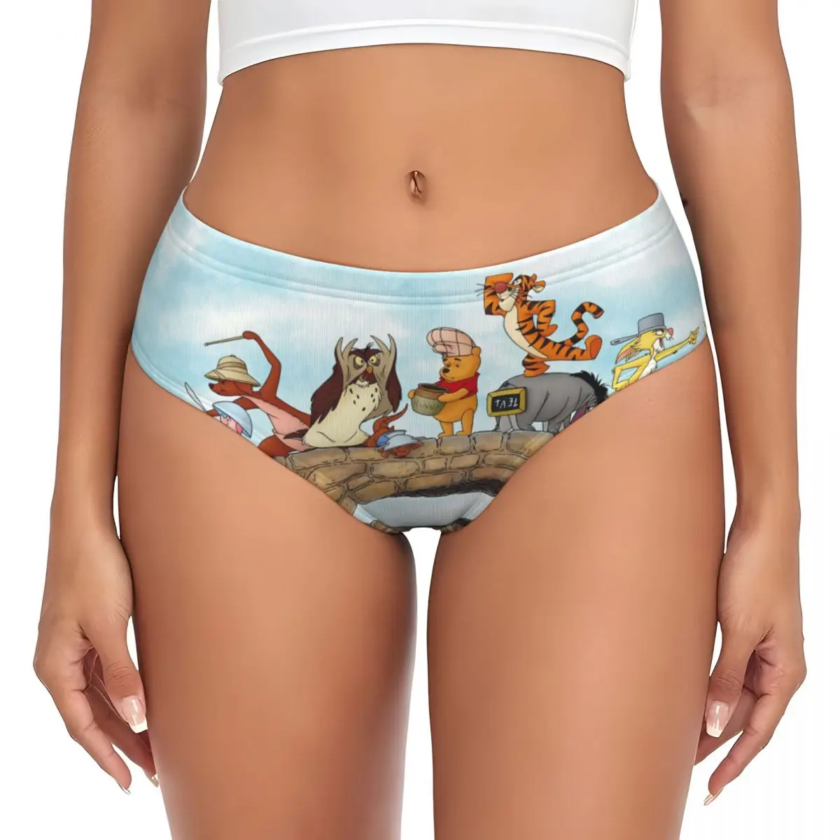 

Custom Winnie The Pooh New Hot Brief Panties Womens Breathable Stretch Underwear