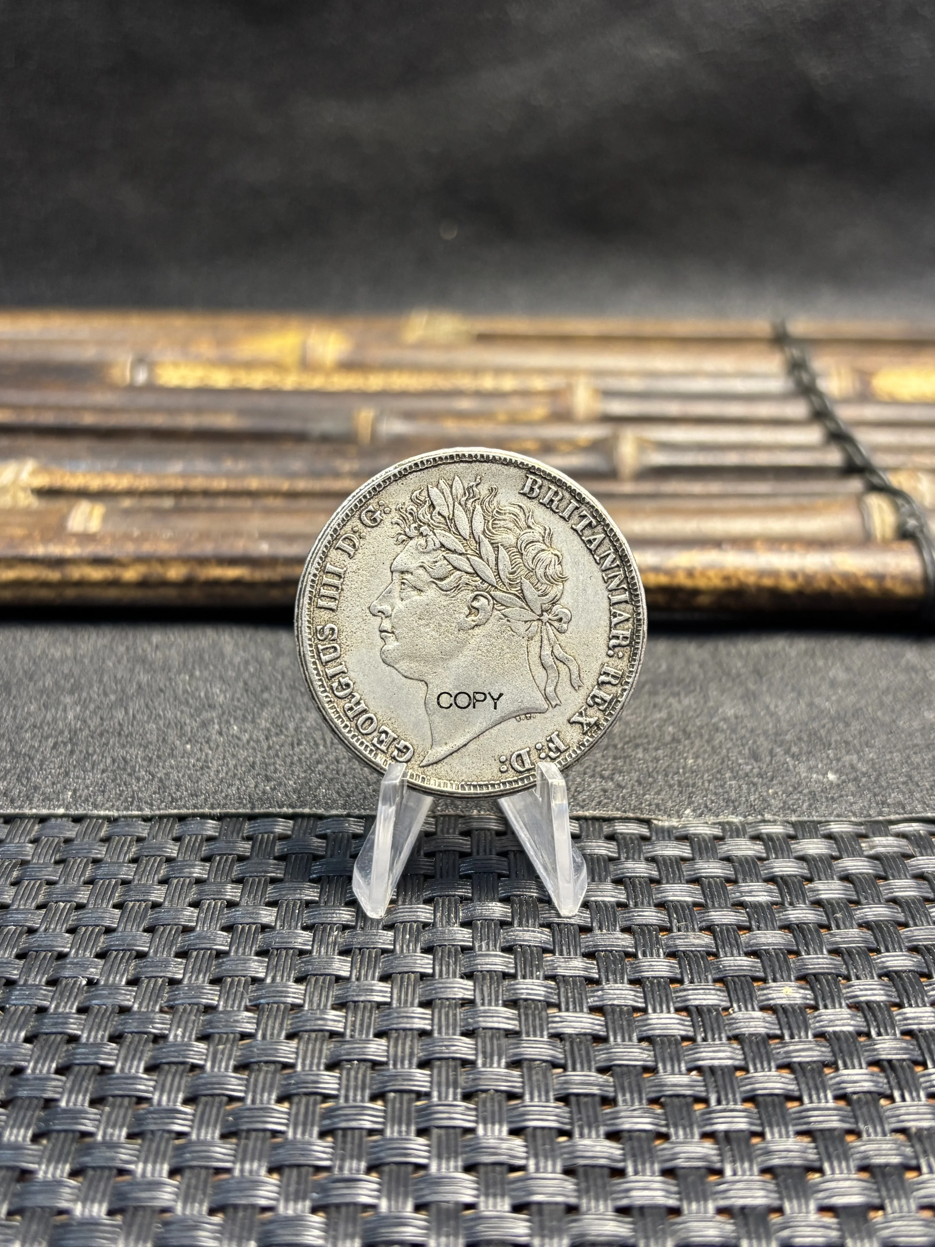 United Kingdom 1822 1 Crown George IV  Silver Plated Copy Commemorative Coin Collectible Coins