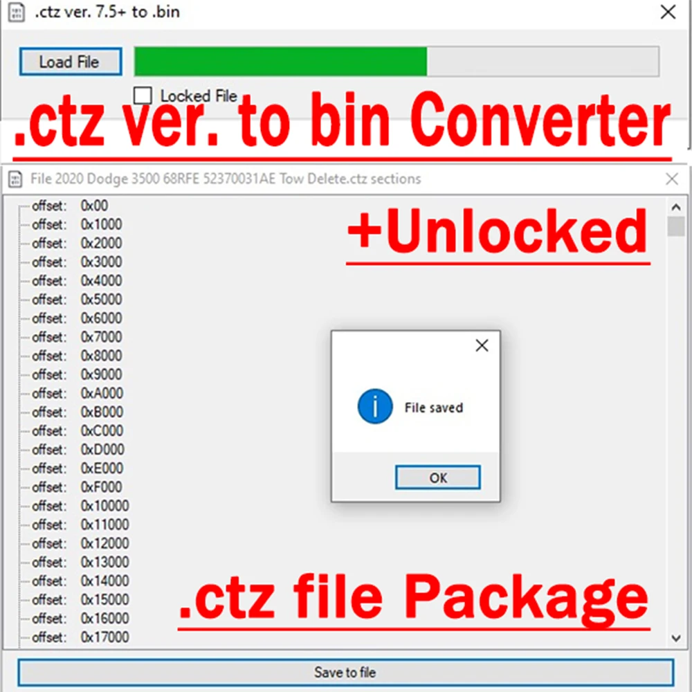 .Ctz .Ver to Bin Converter for Uploading To Ezlynk or Unlocking Locked Tunes with Free Keygen Compare for Multi Laptop
