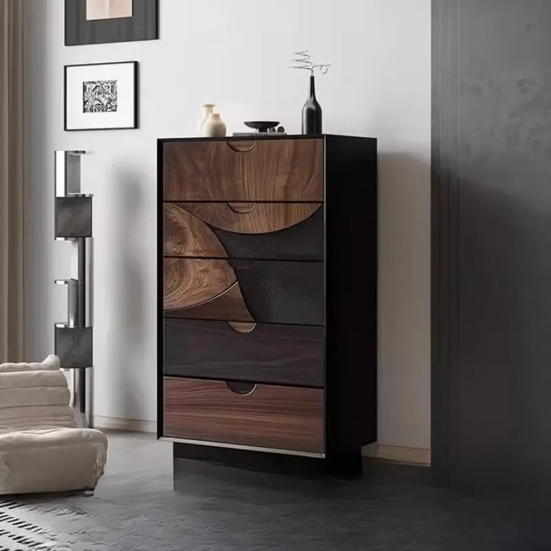 

минималистичная вилла, приставной шкаф для гостиной, приставной шкаф для столовой, шкаф для хранения вещей в спальне, комод (75 * 35 * 115)