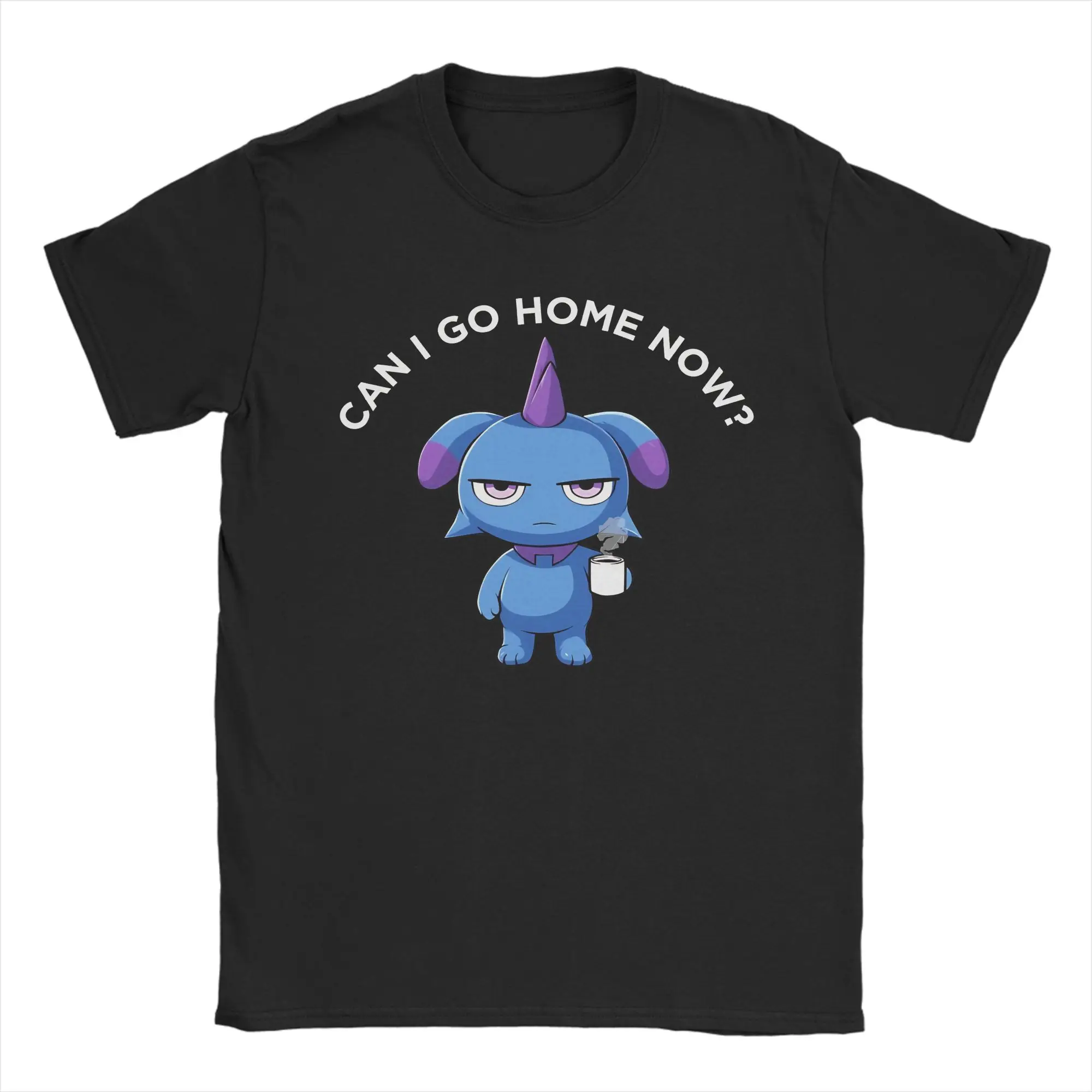 Can I go home now  Depressos T-Shirt Men Women Crazy Pure Cotton Tees Crew Neck Short Sleeve T Shirt Printed Clothing