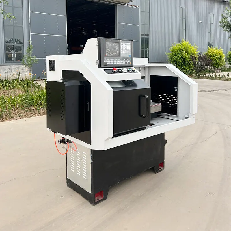 High Precision 0.001mm Optical Automated Centering CNC Lathe with CNC Drive Control Single Spindle 250mm Max Workpiece Length