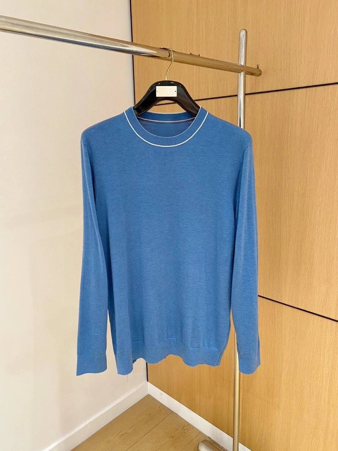 

Busin Casual Wool Blend Knitted irt Men's Autumn Base Layer Top Faion Urban Sle Loose Fit Long Sve round Ne