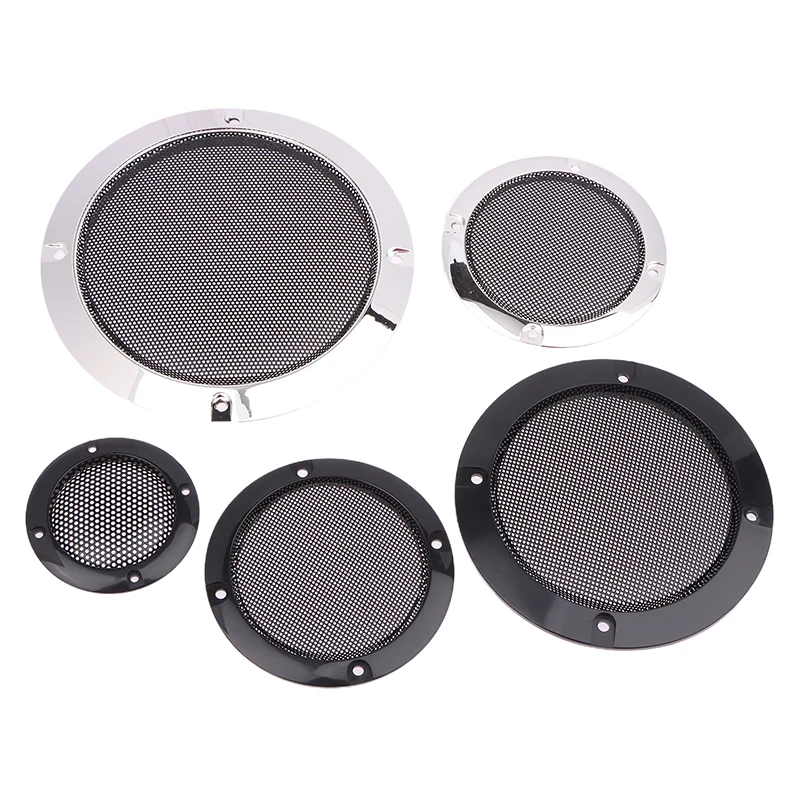 2/3/4/5/6.5/8 Inch Speaker Net Cover Car Home Loudspeaker Mesh Enclosure Speakers Plastic Frame Metal Iron Wire Grilles