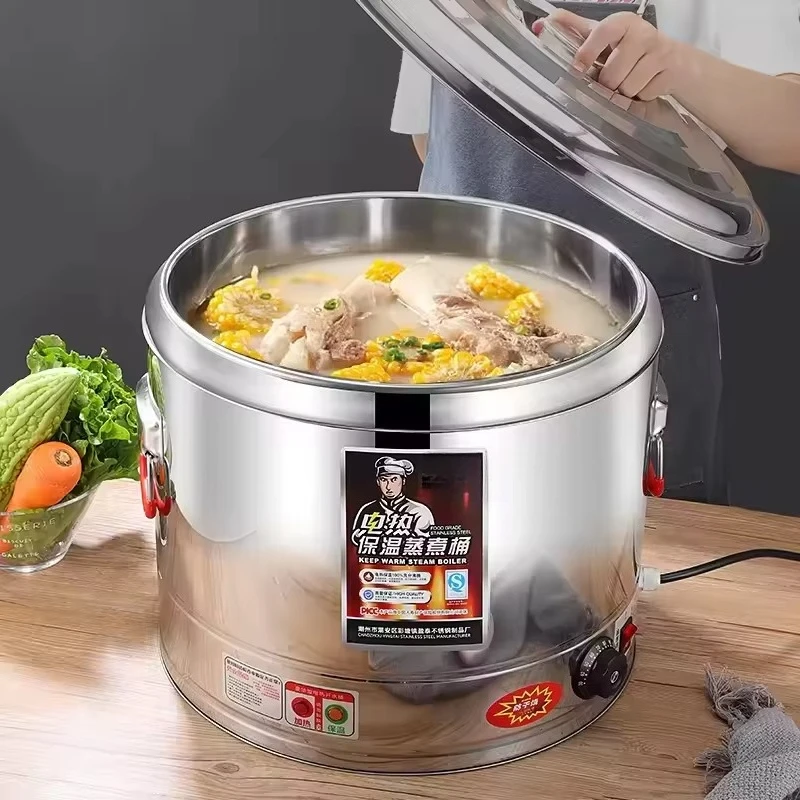 Commercial stainless steel cooking equipment, three-basket commercial electric noodle cooker/noodle cooker steamer