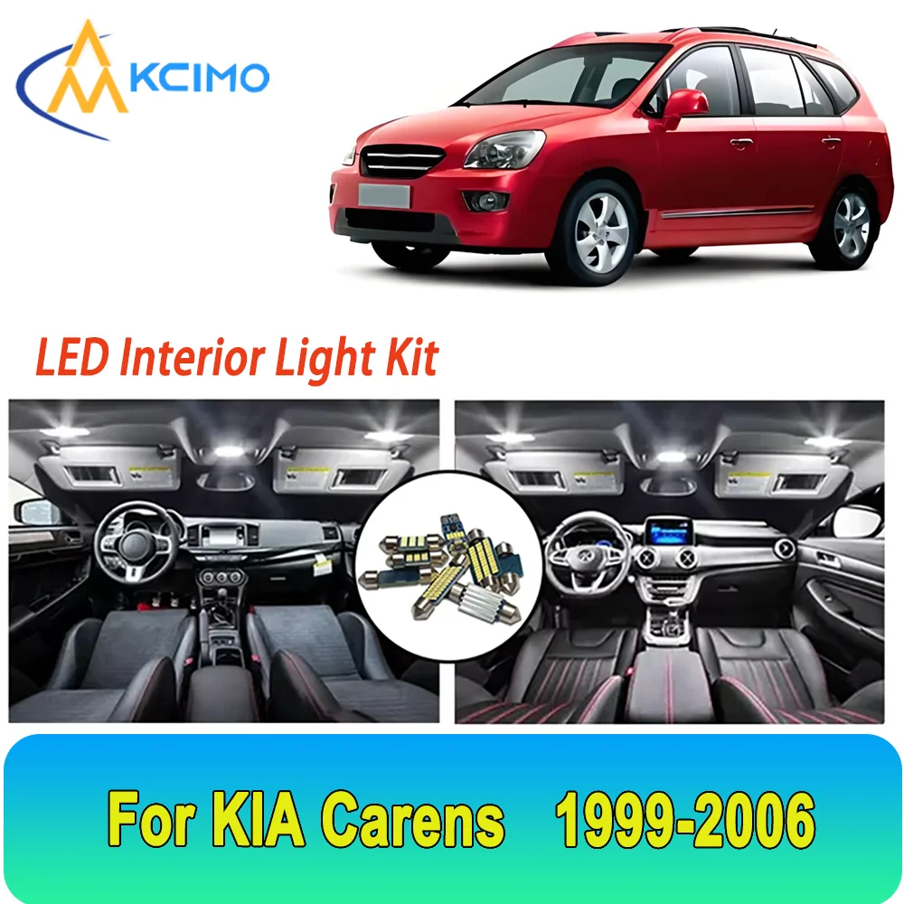 

New Light Bulb For KIA Carens (1999-2006) Premium Bright LED Interior Dome Map Trunk Light Kit Car Led Lamps Canbus Car LED