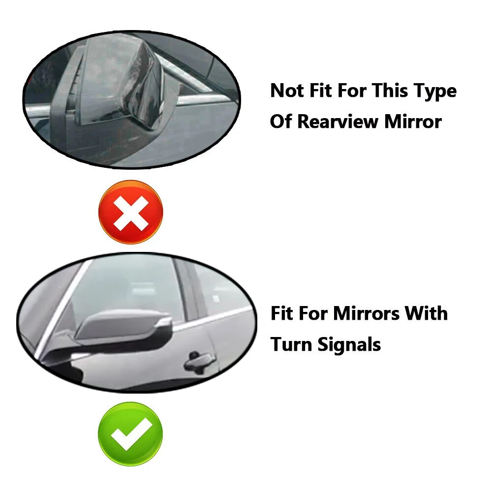 USA Version For Chevrolet Malibu L LS LT 2016-2021 Car Sticker Rearview Side Mirror Cover Wing Cap Exterior Door Case Trim ABS