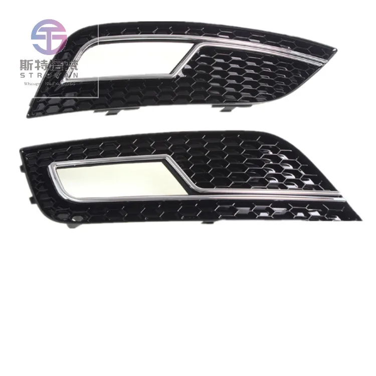 Normal Style Non Sline Front Fog Light Cover Honeycomb Fog Lamp Grille for audis A4 RS4 B8.5  2013 2014 2015 2016
