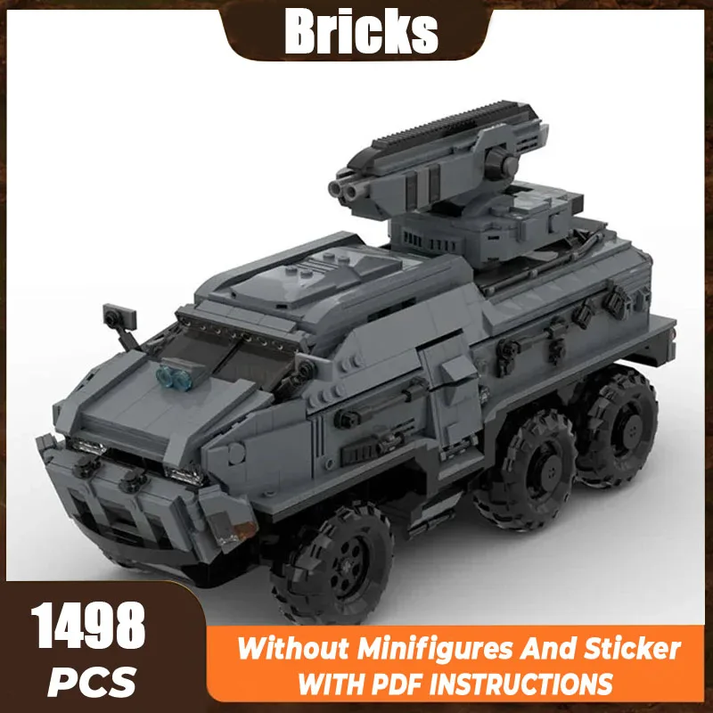 Moc Building Bricks Military Model Futuristic APC Radio Controlled Technology Modular Blocks Gift Christmas Toy DIY Set Assembly