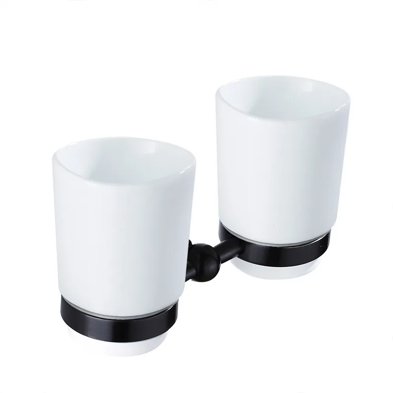 Ceramic Toothbrush Cup Transparent and Matte Glass Tumbler Cup Bathroom Accessories 97-TC