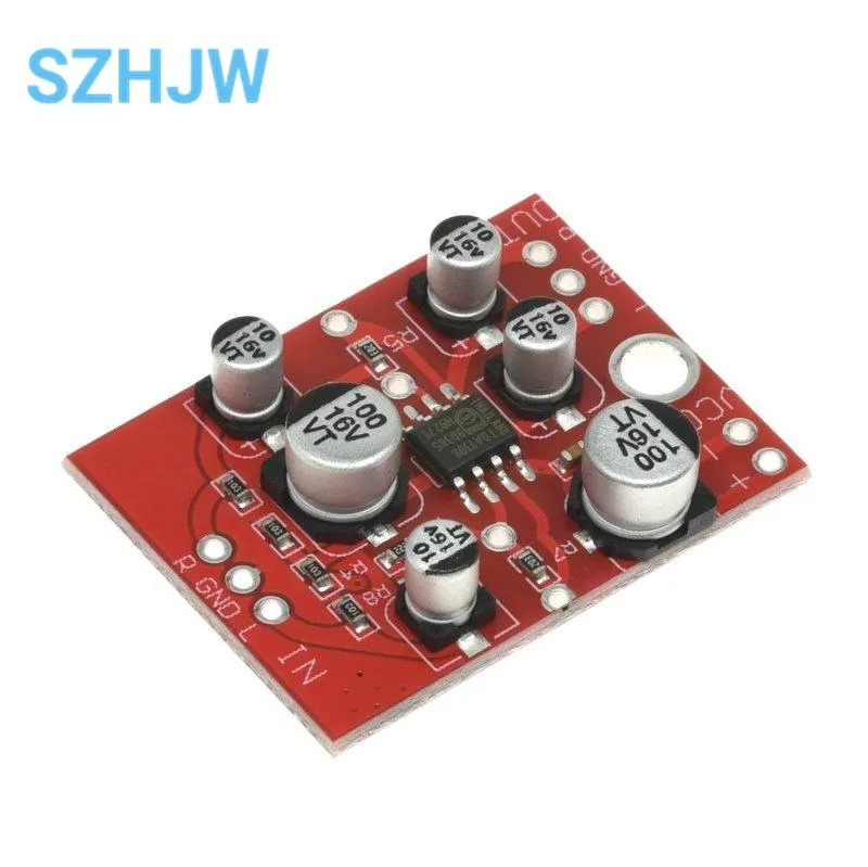 DC 5V-15V AD828 Stereo Preamp Power Amplifier Board Audio Preamplifier Module