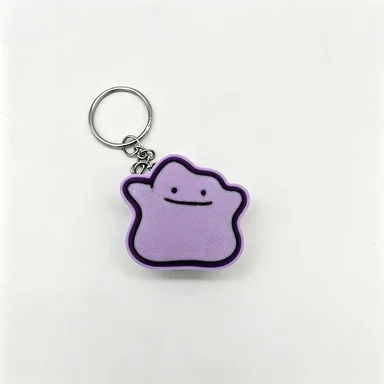 Fidget Clicker Keychain 3D Printed Funny Stress Relief Toy Multi‑functional Bag Pendant Decor Gift For Anime Fans
