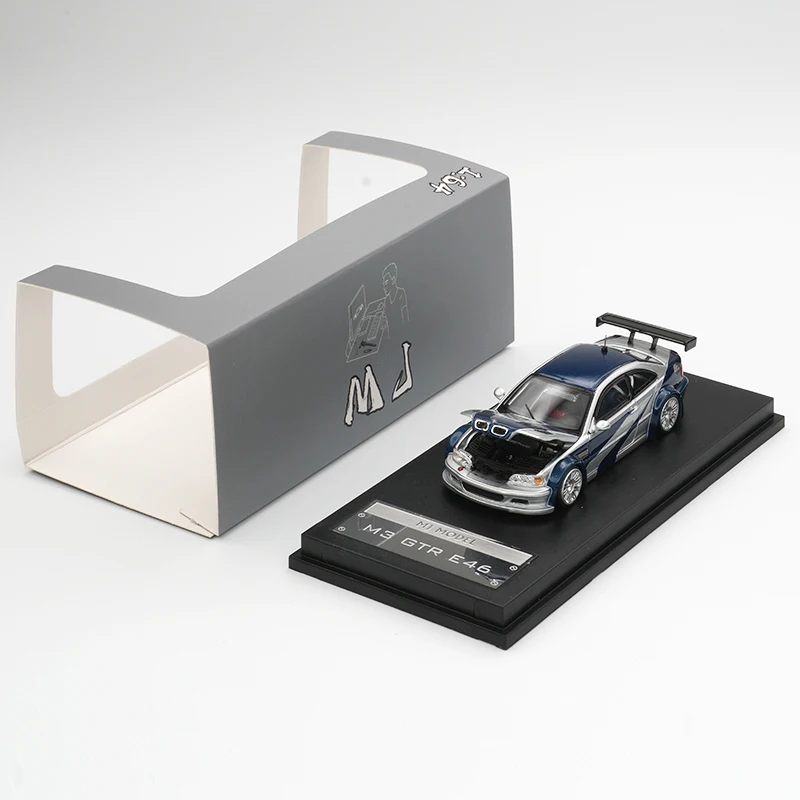 AR MJ In Stock 1:64 E46 M3 GTR Diecast Diorama Car Model Collection Miniature Toys image 2