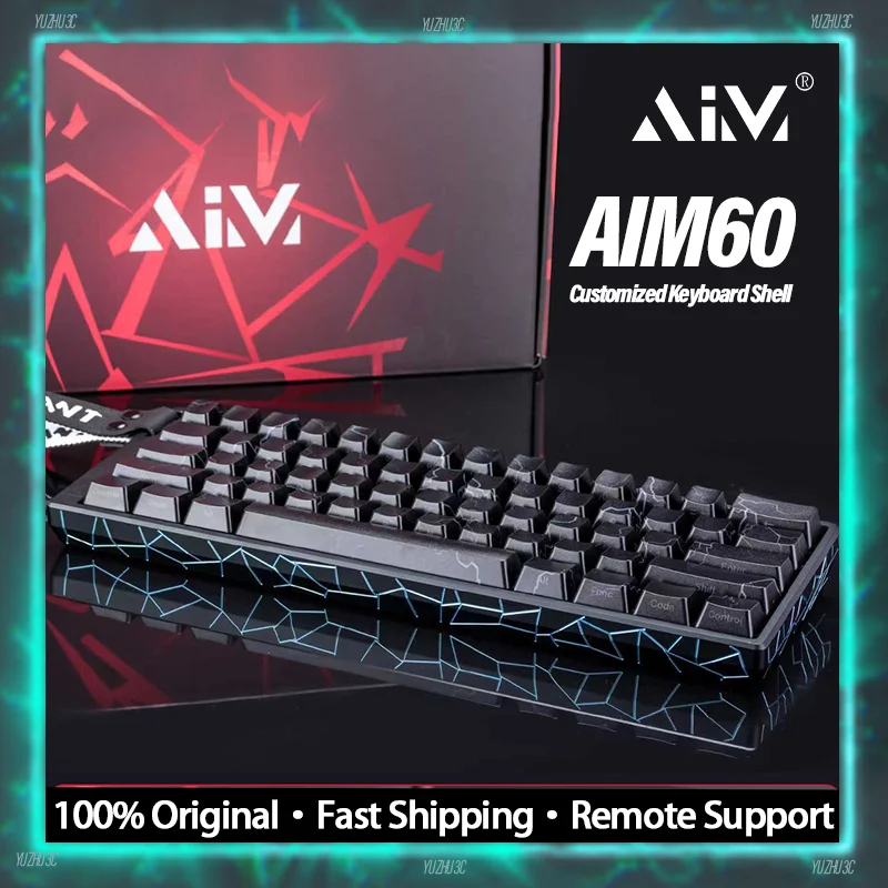 

AIMTECH AIM60 Keyboard Shell for Wooting60 HE/HE+/HEV2 RAKKA60 ATLAS GH60 Layout MAD60 Aluminum Shell Customized Keyboard Case