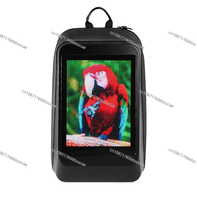 Wifi Control Digital Dynamic Screen Black Hard Shell HD Screen Backpack Led Light Display Smart Backpack with Billboard Men