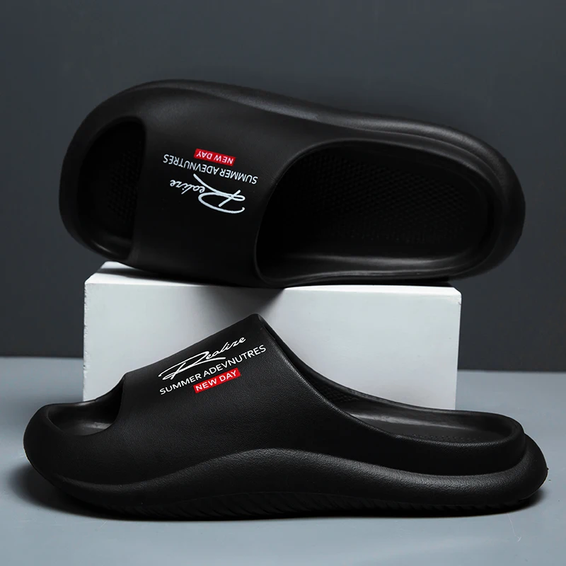 Fashion Men's Summer Ligtweight EVA Indoor Home Sandals Slippers Shoes Men Slippers Outdoor Students Women Comfortable Slides