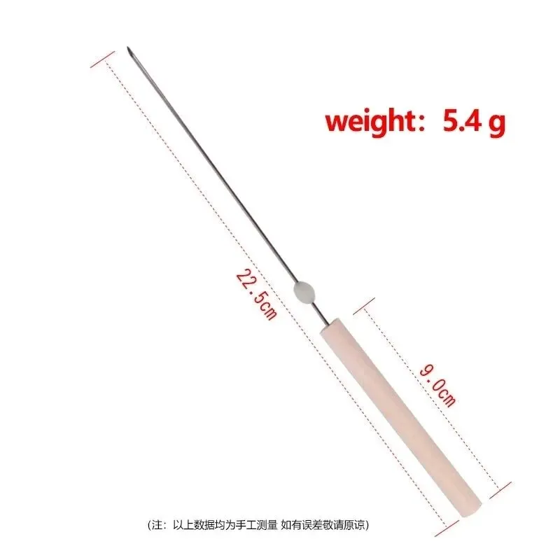 Fishing Bait Needle Worm Baiting Gas Needle Fast Penetrate Earthworm Hooking Needle Pins Hollow Gas Needle Bait Needle Tool image 2