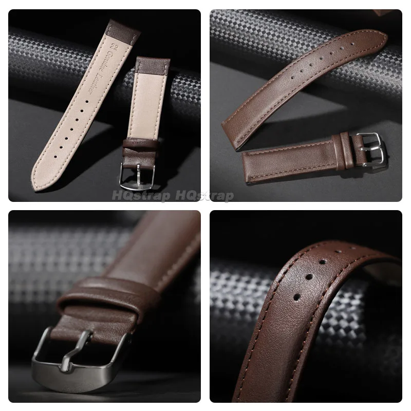 レザーストラップ 18 ミリメートル 20 ミリメートル 22 ミリメートルカーフスキンソフト快適な時計バンドセイコーブレスレットスポーツ防水交換用リストバンド