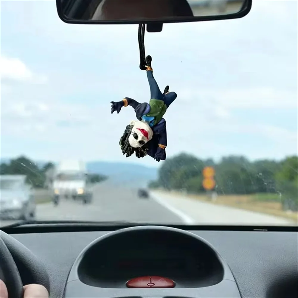 1PCS Automobile Pendants Creative Car Supplies Clown Car Pendant Car Decoration Rearview Mirror Pendant