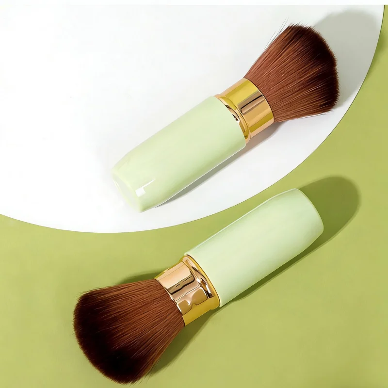 1/3/5 Uds. Brochas de maquillaje retráctiles portátiles, base uniforme en polvo, colorete facial, brocha suave para cara, mango Premium