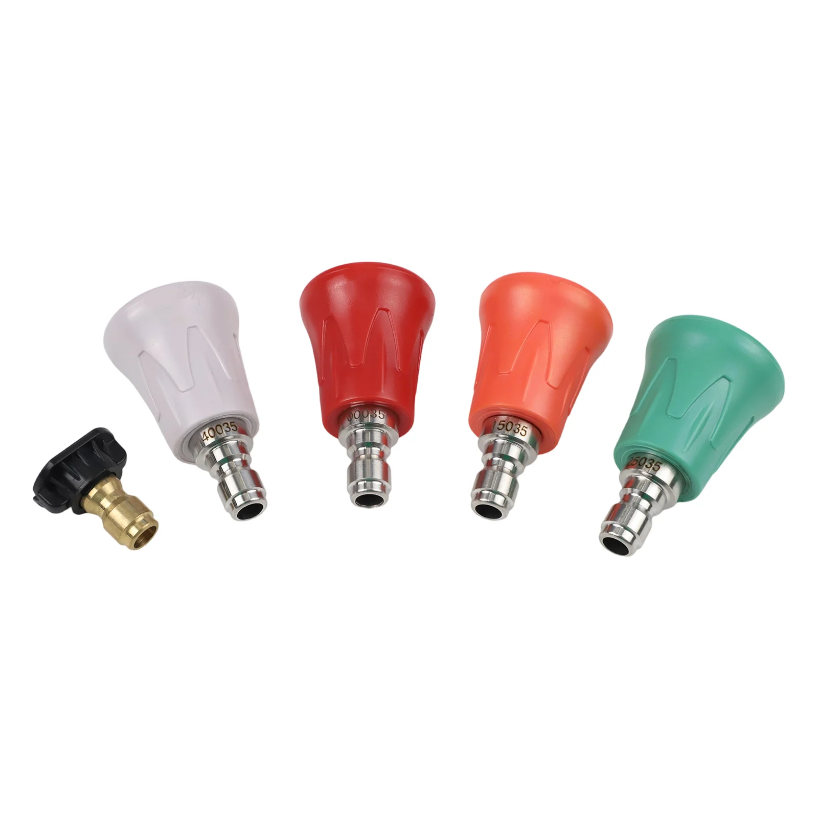 Color-Coded Nozzles Quick Connect Nozzles Washing Cars Horn-Shaped Design Quick-Connect Compatibility Rubber And Brass Material