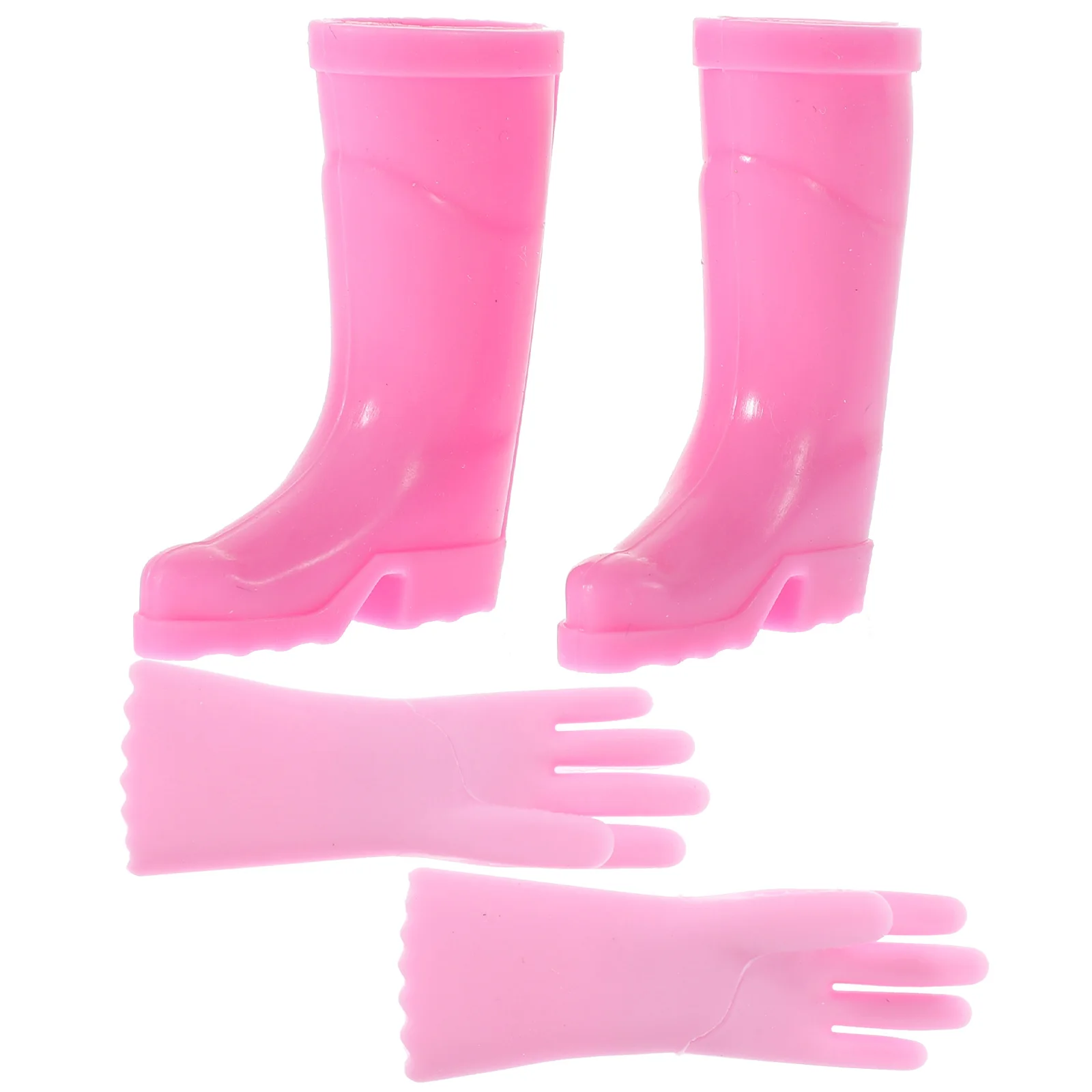 

1Set Dollhouse Miniature Rain Boots Gardening Gloves Gloves Baking Gloves Laundry Mitts Model House Farm Toy Accessories