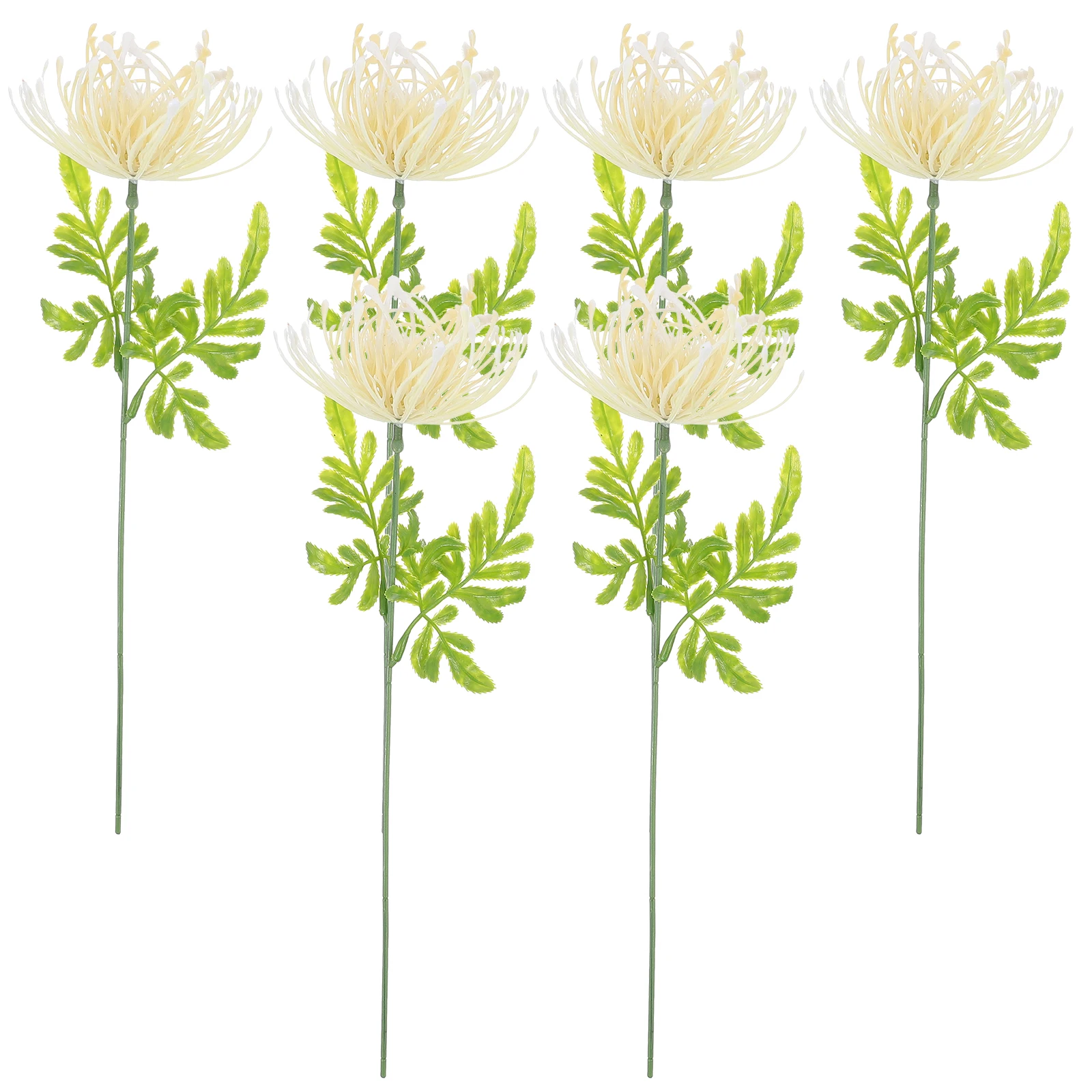 

6pcs Artificial Flowerbright Lifelike Fake Decoration For Home Party Wedding Bouquet Gift Garden Wall Stems Simulation Faux
