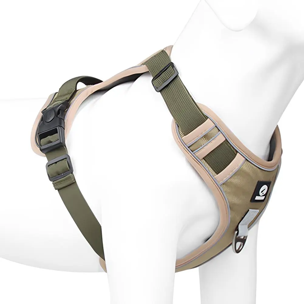 Medium Large Dog Harnesses Collar Labrador Army Reflective Adjustable Harness Oxford Cloth Pet Vest Training Hound Walk the Dog