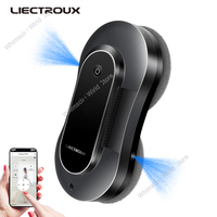 Liectroux YW810 Window Vacuum Robot Cleaner, Dual Ultrasonic Spray,Laser Sensor,Smart Home Glass Wall Washing,APP&Remote Control