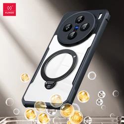 Xundd 360° Rotatable Stand Case For VIVO X200 Pro X200 X100S Pro Camera protectoin Airbag Shockproof Magnetic Cover