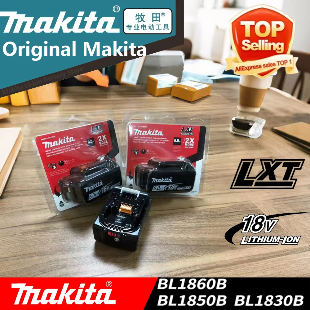 

Cheapest Makita Battery 18V 6.0Ah Li-Ion Replacement for Battery Rechargeable Power Tools Compatible with BL1860B BL1850 BL1840