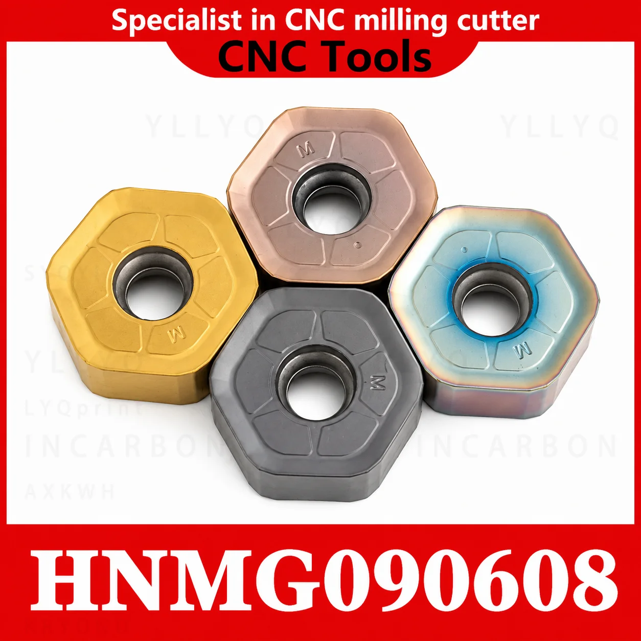 

10Pcs HNMU0906 Carbide Milling Inserts YC6650 YC6170 CNC Cutting Tool for Heavy Duty Milling Fast Feed Steel Cast Iron