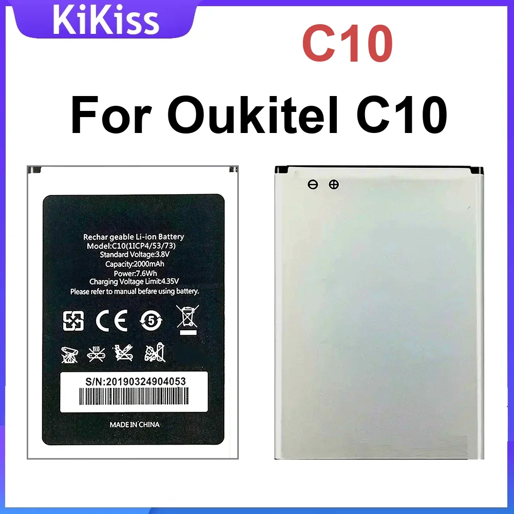 

Долговечный сменный аккумулятор для мобильного телефона C10 2000 мАч для Oukitel