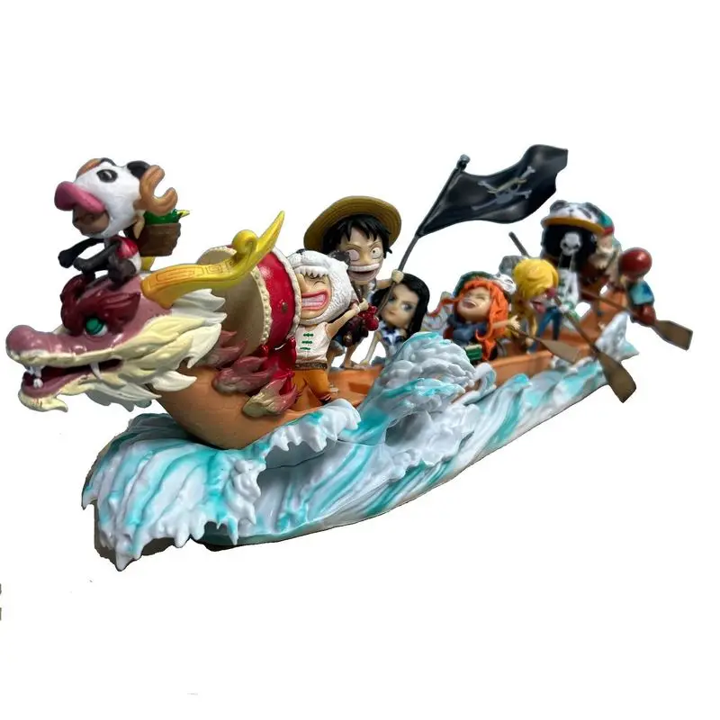 

One Piece Straw Hat Pirates Loong Boat Full Set Figure Anime Anniversary Model Fan Surprise Gift