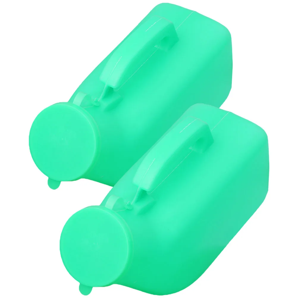 

2pcs 1200ml Male Urinal Random Cap Color Reusable Plastic Urine Bottle for Travel Camping Portable Daily Use Patient Care