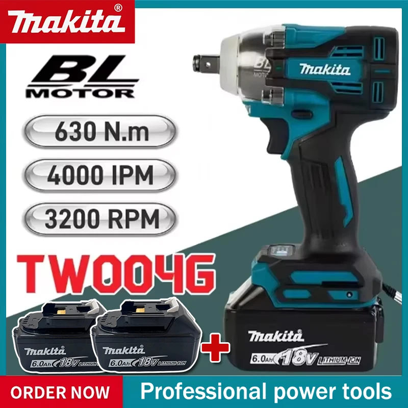 

Аккумуляторный бесщеточный шуруповерт Makita TW004G 18В, 450 Нм, электрическая отвертка, дрель-шуруповерт с аккумулятором
