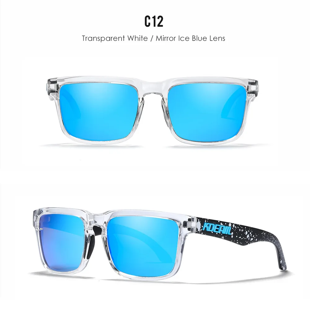 2026 Kdeam Hochwertige Polarisierte Sonnenbrille für Herren und Damen, Modische Unisex-Marke, Trendige Outdoor-Brille für Paare mit Roten Gläsern