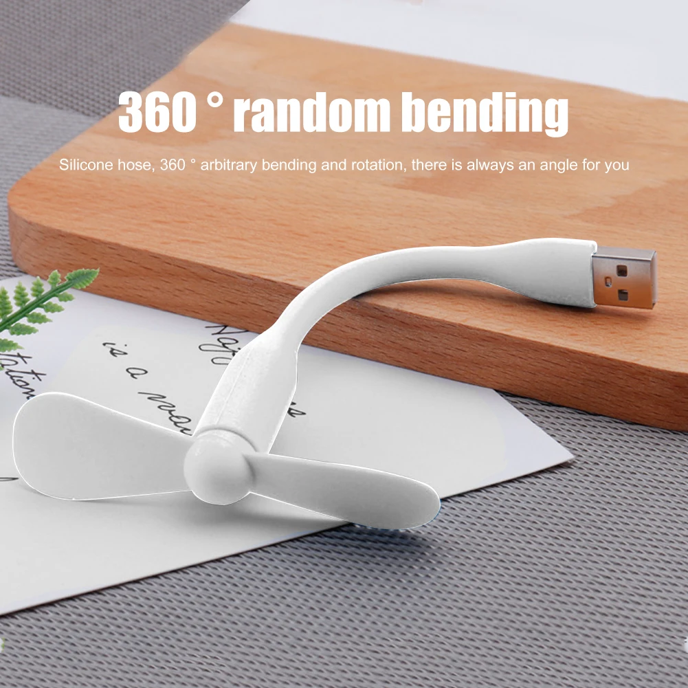 Mini ventilatore USB Ventilatori USB portatili flessibili Artefatto di raffreddamento estivo per periferiche per computer di raffreddamento dell'aria per computer notebook