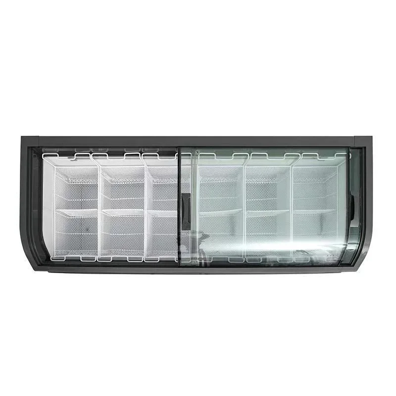 Refrigerated Display Cases, Fresh-Keeping Cabinets, Commercial Double-Door Freezer Combinations, Supermarket Transpa(Customized)