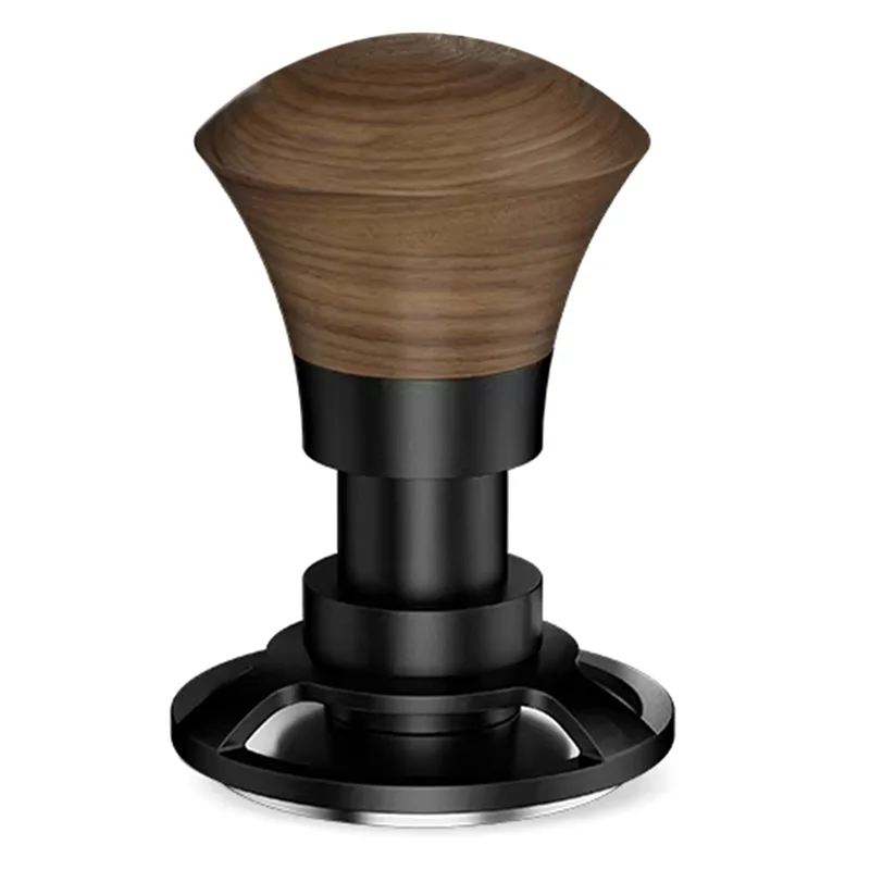 ABGG-Manual Coffee Tamper 58.35Mm Espresso Tamper,Walnut Constant Level With Sound Feedback,Suitable For 58Mm