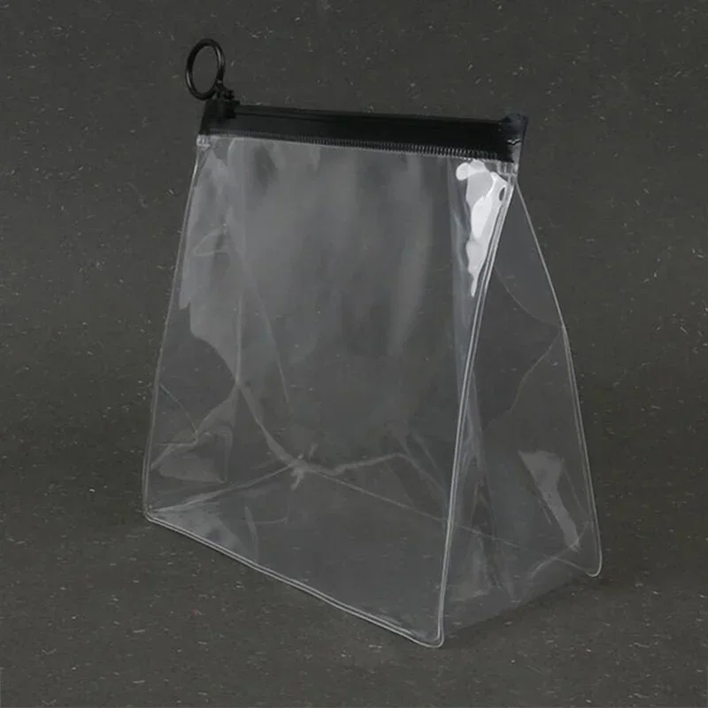 PVC Transparent Bathroom Cosmetic Bag Clear Zipper Makeup Bag Waterproof Wash Toiletry Cosmetics Organizer Storage Bag Case