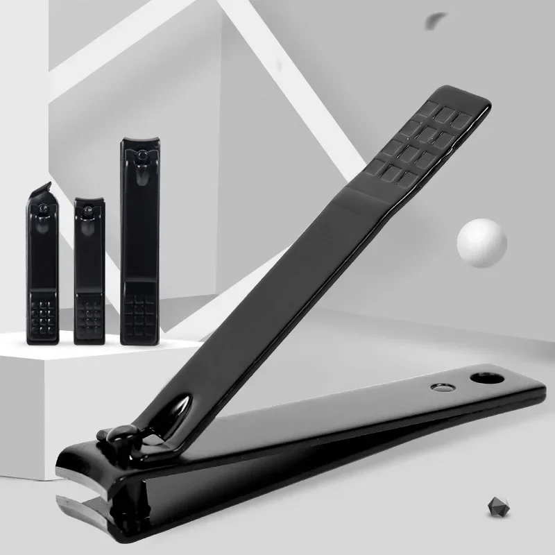 Black Paint Splash Proof Carbon Steel Nail Clipper Suit Large Nail Clippers Diagonal Nail Clippers Accessories Beautiful Feet