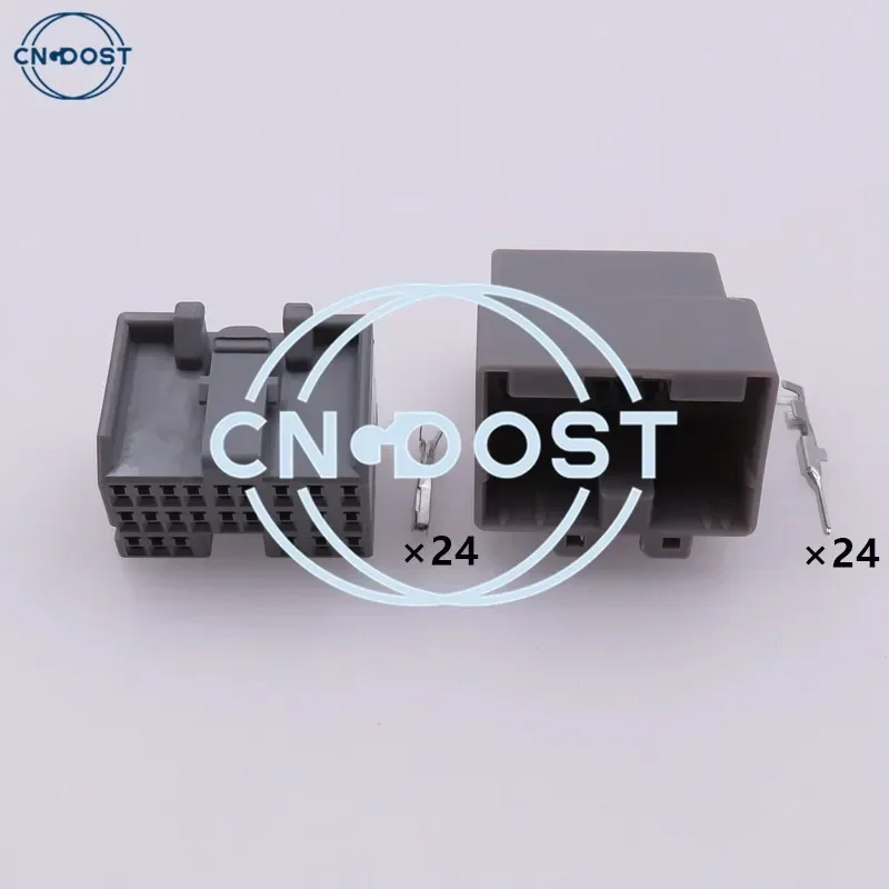 1 Set 24 Pin Auto Plug 316372-6 Automobile Engine Gearbox ECU Male Female Docking Socket AC Assembly For Ford Mondeo