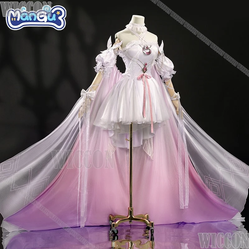 Damselette كولومبينا تأثيري لعبة Genshin تأثير تأثيري فستان أنيمي ملابس حريمي بدلة الحفلات 2026 جديد لوليتا كوميك كون مهرجان