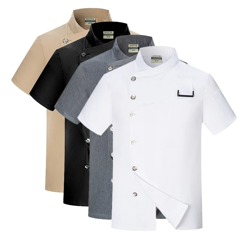 Uniforme de chef avec un tablier, salopette de service alimentaire 2 pièces, uniforme de serveur de café de boulangerie, combinaison de travail de serveur de magasin de thé à bulles de restaurant