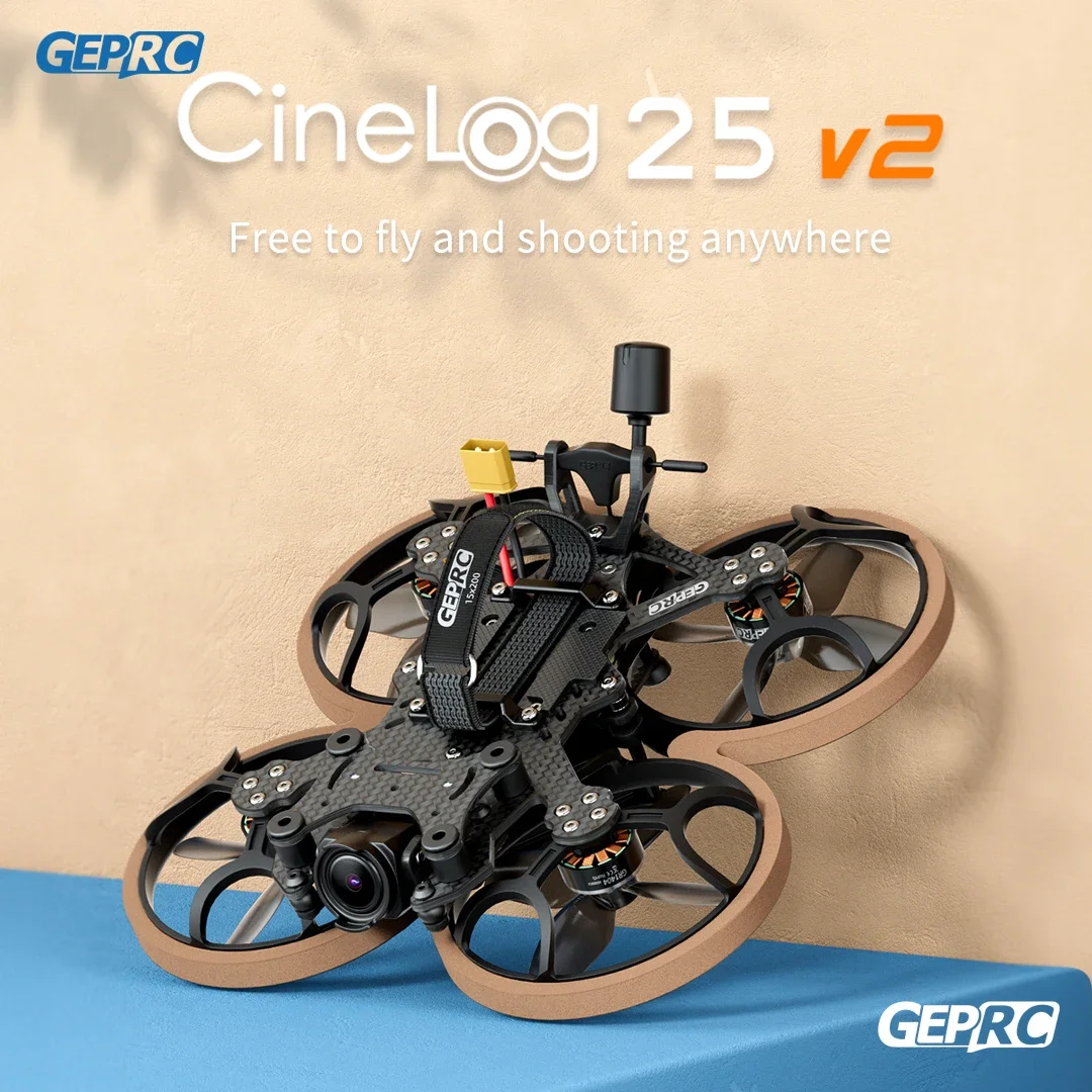 

NEW Cinelog25 V2 HD O3 FPV TAKER G4 35A AIO 1404 4500KV Motor BNF with Video Freestyle RC GPS Quadcopter Drone Racing Kit