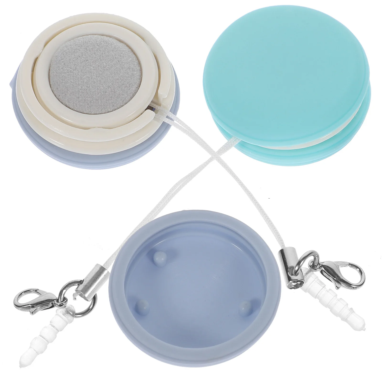 

2 pcs Round Phone Screen Cleaner Silicone Portable Wipe Tool For Mobile Cellphone Anti-Scratch Compact Design Travel Home Use