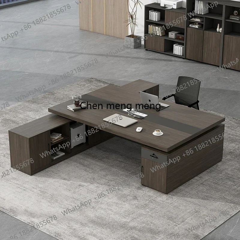 Discount Aesthetic Nordic Office Desk European Large Standing Modern Office Desk Cheap Portable Lshaped Escritorio Oficina Home